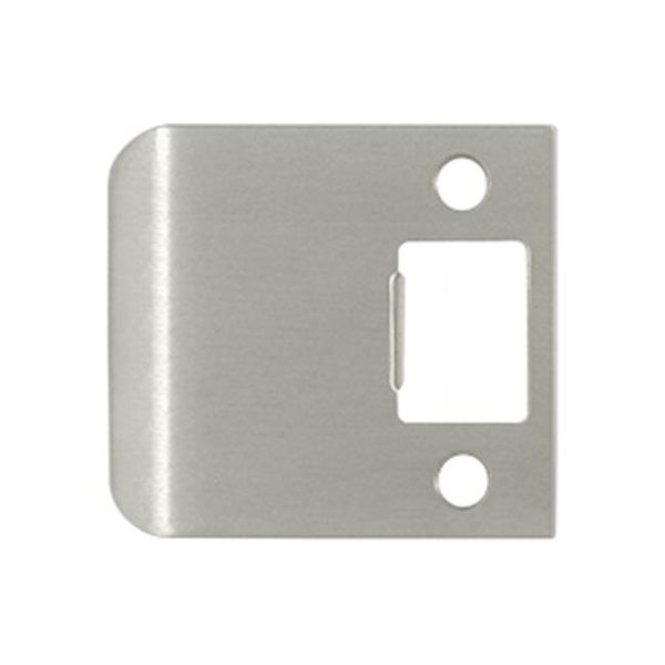 Dendesigns 2.25 in. Overall Extended Lip Strike Plate; Satin Nickel - Solid DE843267